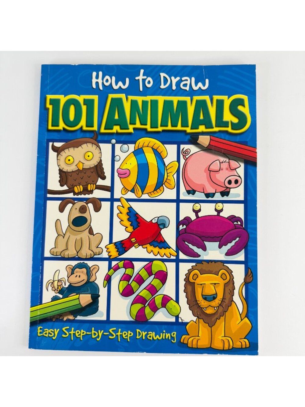 2/$6 How to Draw 101 Animals book, Step-by-Step Drawings, Easy (Paperback)